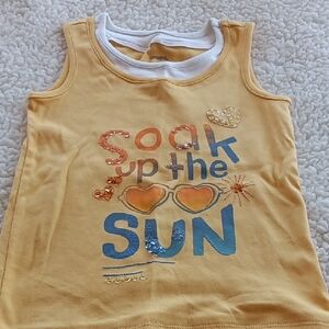 Gymboree Yellow and Blue Summer Tank Top